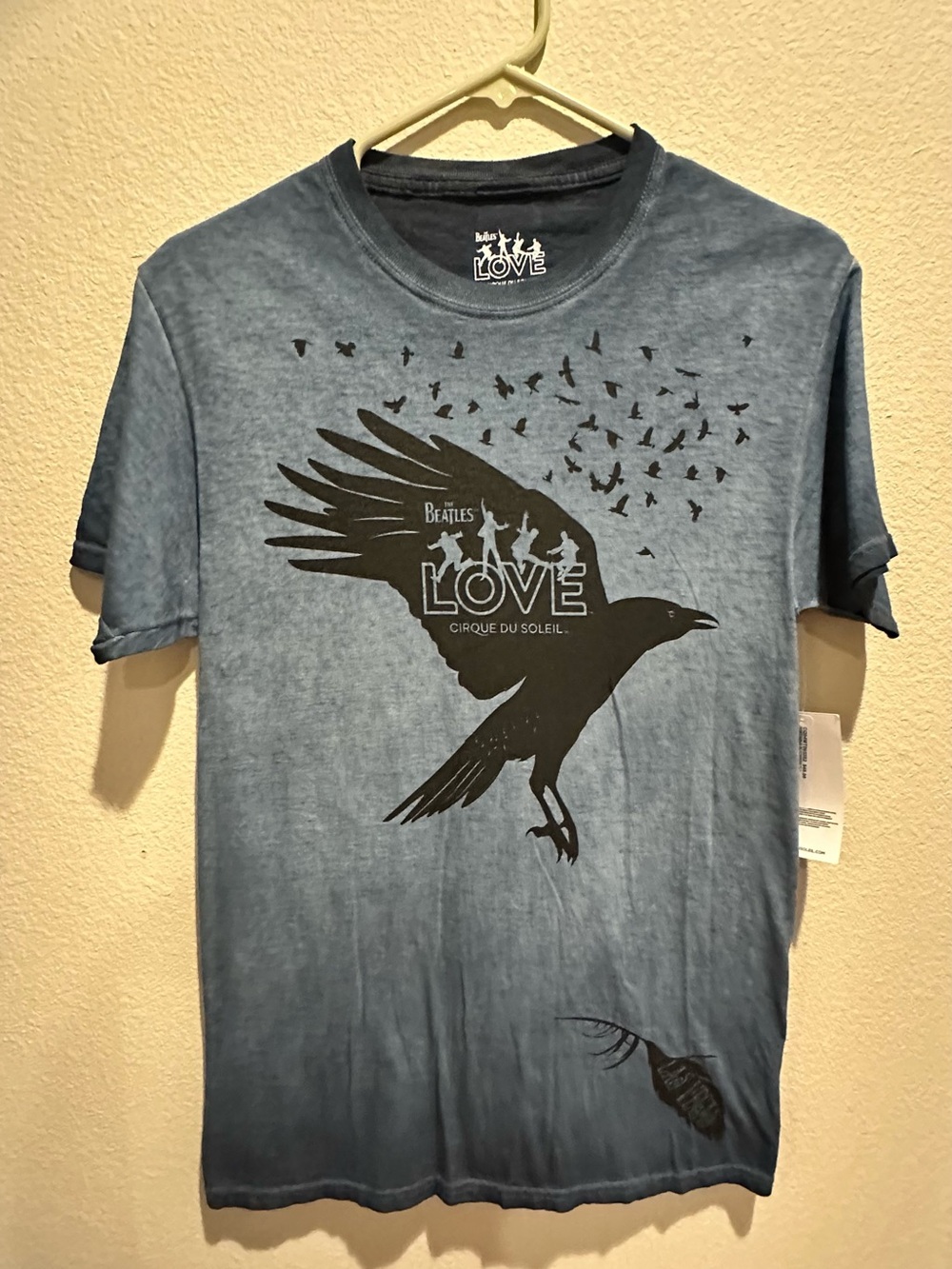 NWT Beatles “LOVE Cirque du Soleil” Blackbird T-shirt, Size Small